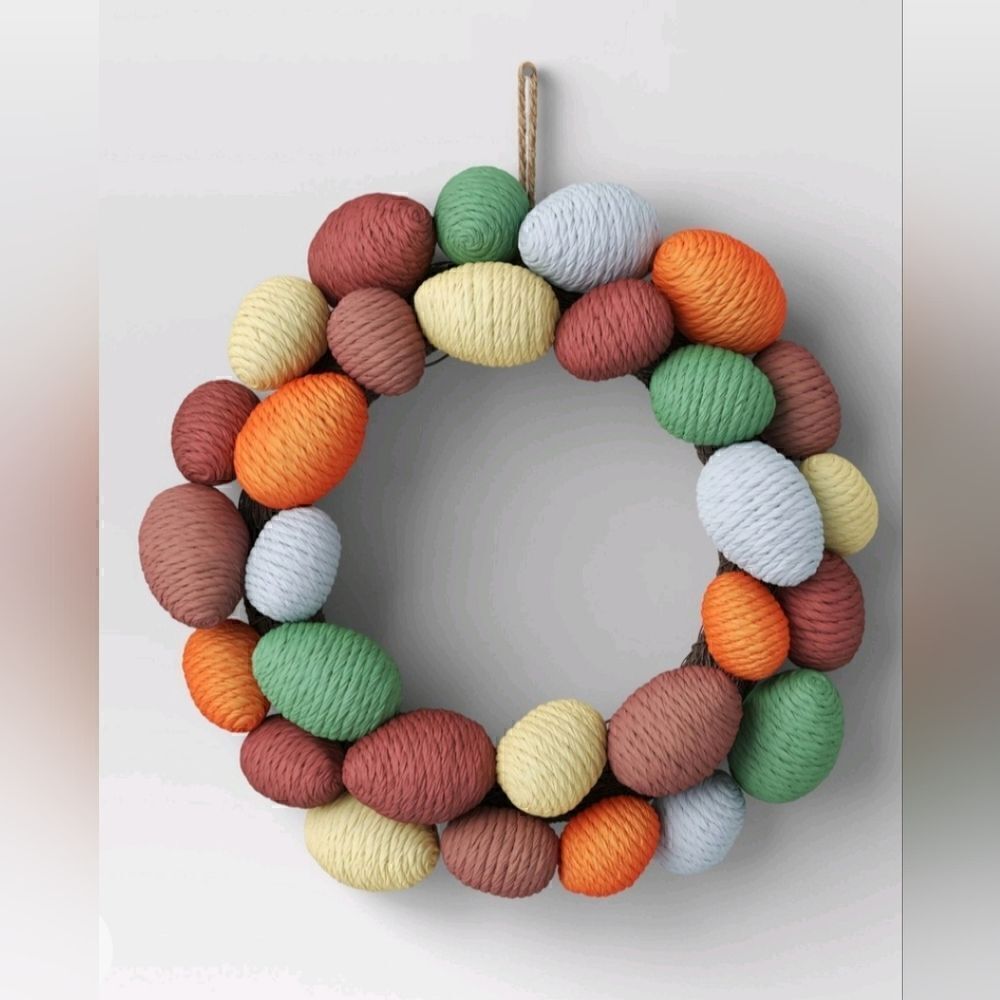 Nwt Easter Egg Wreath - Threshold